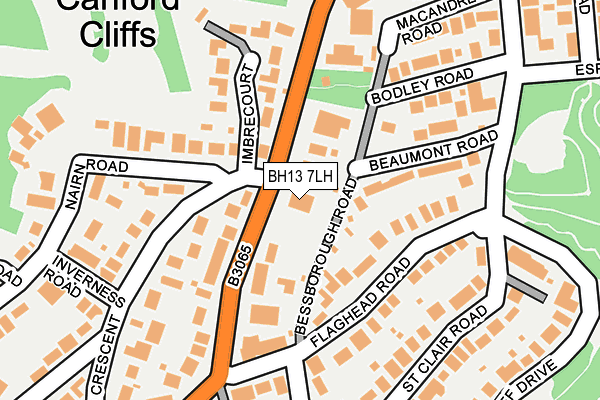 BH13 7LH map - OS OpenMap – Local (Ordnance Survey) BH13 7LH map - OS OpenMap – Local (Ordnance Survey)