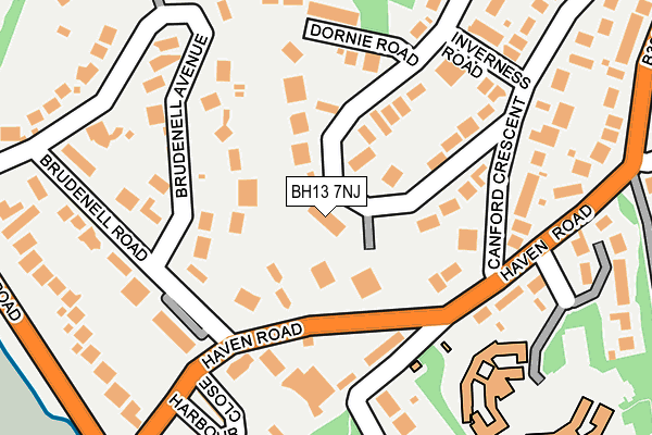 BH13 7NJ map - OS OpenMap – Local (Ordnance Survey) BH13 7NJ map - OS OpenMap – Local (Ordnance Survey)