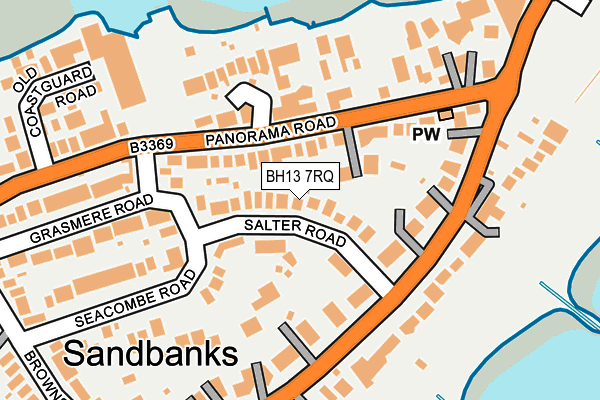 BH13 7RQ map - OS OpenMap – Local (Ordnance Survey) BH13 7RQ map - OS OpenMap – Local (Ordnance Survey)