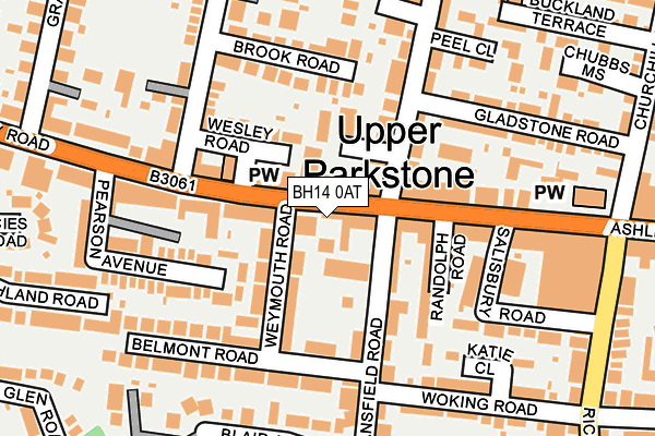 BH14 0AT map - OS OpenMap – Local (Ordnance Survey) BH14 0AT map - OS OpenMap – Local (Ordnance Survey)