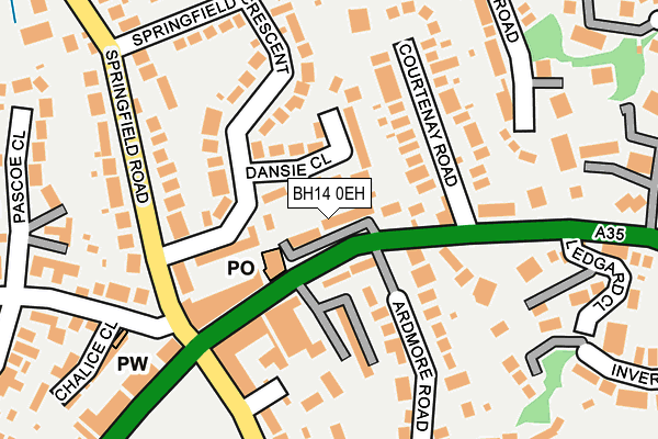BH14 0EH map - OS OpenMap – Local (Ordnance Survey) BH14 0EH map - OS OpenMap – Local (Ordnance Survey)