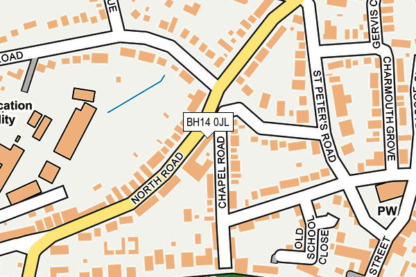 BH14 0JL map - OS OpenMap – Local (Ordnance Survey) BH14 0JL map - OS OpenMap – Local (Ordnance Survey)