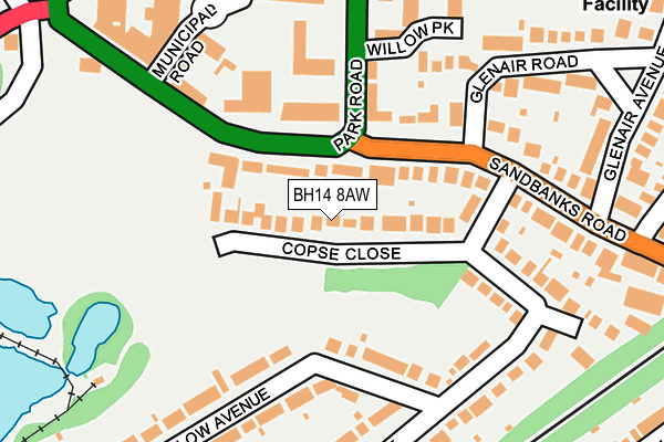 BH14 8AW map - OS OpenMap – Local (Ordnance Survey) BH14 8AW map - OS OpenMap – Local (Ordnance Survey)