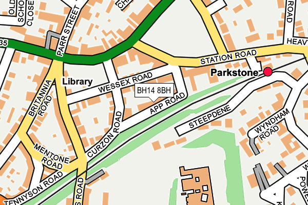 BH14 8BH map - OS OpenMap – Local (Ordnance Survey) BH14 8BH map - OS OpenMap – Local (Ordnance Survey)