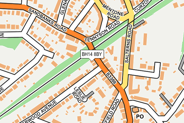 BH14 8BY map - OS OpenMap – Local (Ordnance Survey) BH14 8BY map - OS OpenMap – Local (Ordnance Survey)