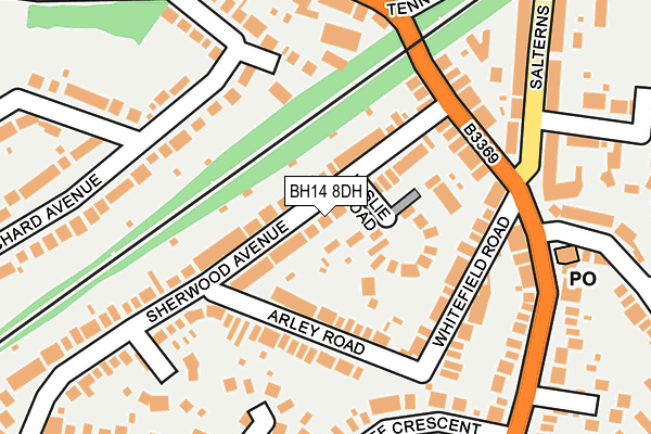 BH14 8DH map - OS OpenMap – Local (Ordnance Survey) BH14 8DH map - OS OpenMap – Local (Ordnance Survey)