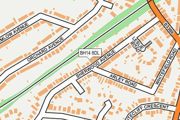 BH14 8DL map - OS OpenMap – Local (Ordnance Survey) BH14 8DL map - OS OpenMap – Local (Ordnance Survey)