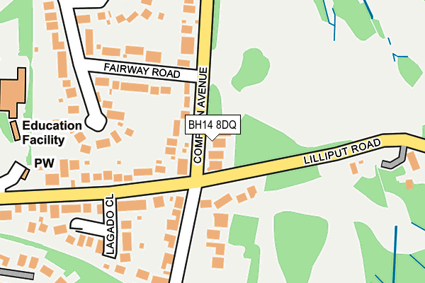 BH14 8DQ map - OS OpenMap – Local (Ordnance Survey) BH14 8DQ map - OS OpenMap – Local (Ordnance Survey)