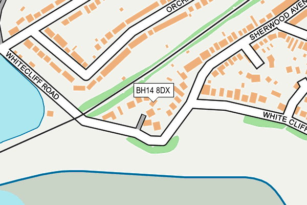 BH14 8DX map - OS OpenMap – Local (Ordnance Survey) BH14 8DX map - OS OpenMap – Local (Ordnance Survey)