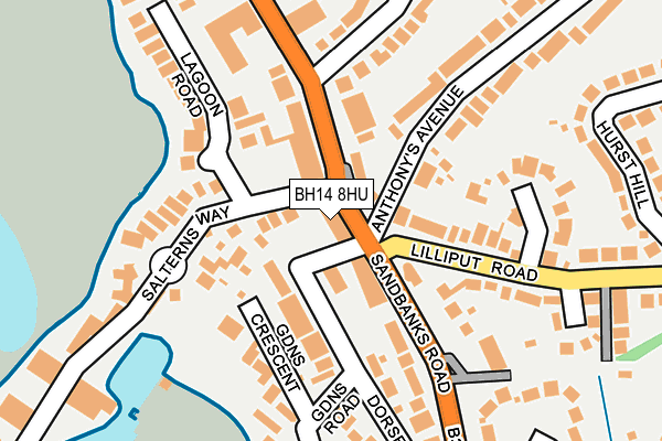 BH14 8HU map - OS OpenMap – Local (Ordnance Survey) BH14 8HU map - OS OpenMap – Local (Ordnance Survey)