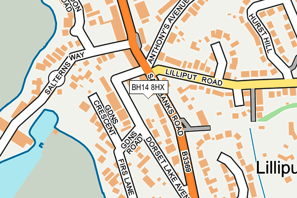BH14 8HX map - OS OpenMap – Local (Ordnance Survey) BH14 8HX map - OS OpenMap – Local (Ordnance Survey)