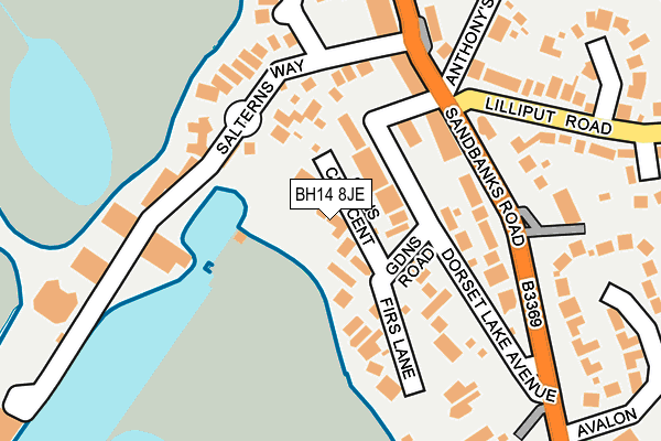 BH14 8JE map - OS OpenMap – Local (Ordnance Survey) BH14 8JE map - OS OpenMap – Local (Ordnance Survey)