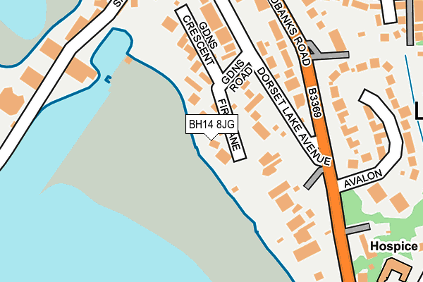 BH14 8JG map - OS OpenMap – Local (Ordnance Survey) BH14 8JG map - OS OpenMap – Local (Ordnance Survey)