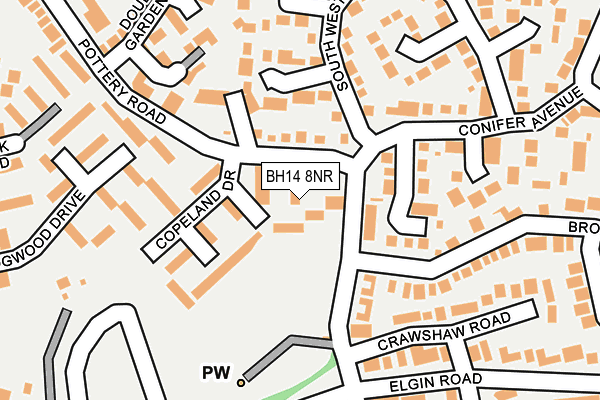 BH14 8NR map - OS OpenMap – Local (Ordnance Survey) BH14 8NR map - OS OpenMap – Local (Ordnance Survey)