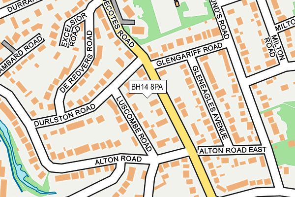 BH14 8PA map - OS OpenMap – Local (Ordnance Survey) BH14 8PA map - OS OpenMap – Local (Ordnance Survey)