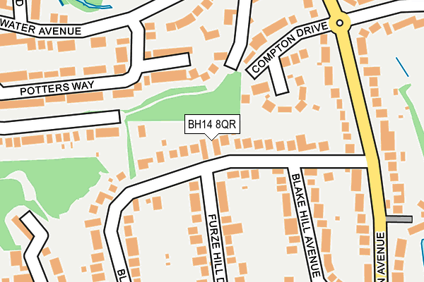 BH14 8QR map - OS OpenMap – Local (Ordnance Survey) BH14 8QR map - OS OpenMap – Local (Ordnance Survey)