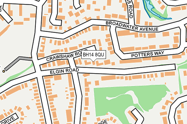 BH14 8QU map - OS OpenMap – Local (Ordnance Survey) BH14 8QU map - OS OpenMap – Local (Ordnance Survey)