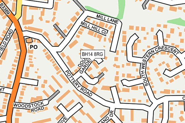 BH14 8RG map - OS OpenMap – Local (Ordnance Survey) BH14 8RG map - OS OpenMap – Local (Ordnance Survey)