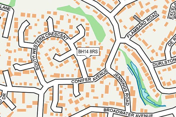 BH14 8RS map - OS OpenMap – Local (Ordnance Survey) BH14 8RS map - OS OpenMap – Local (Ordnance Survey)
