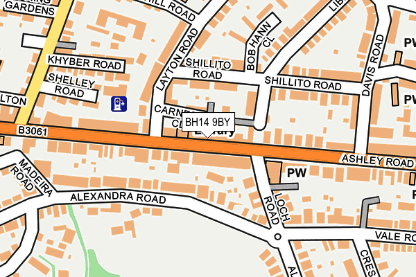 BH14 9BY map - OS OpenMap – Local (Ordnance Survey) BH14 9BY map - OS OpenMap – Local (Ordnance Survey)