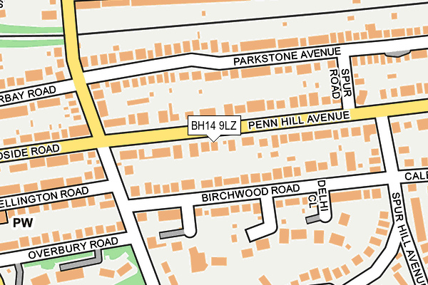 BH14 9LZ map - OS OpenMap – Local (Ordnance Survey) BH14 9LZ map - OS OpenMap – Local (Ordnance Survey)