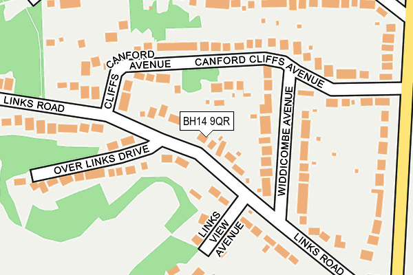 BH14 9QR map - OS OpenMap – Local (Ordnance Survey) BH14 9QR map - OS OpenMap – Local (Ordnance Survey)