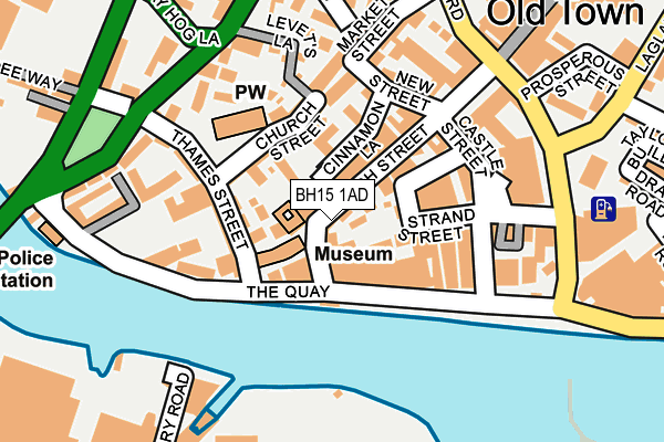 BH15 1AD map - OS OpenMap – Local (Ordnance Survey) BH15 1AD map - OS OpenMap – Local (Ordnance Survey)
