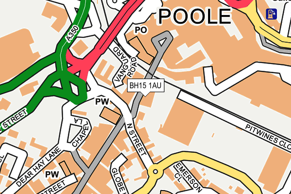 BH15 1AU map - OS OpenMap – Local (Ordnance Survey) BH15 1AU map - OS OpenMap – Local (Ordnance Survey)