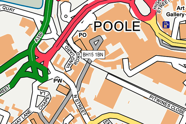 BH15 1BN map - OS OpenMap – Local (Ordnance Survey) BH15 1BN map - OS OpenMap – Local (Ordnance Survey)