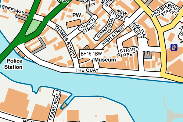 BH15 1BW map - OS OpenMap – Local (Ordnance Survey) BH15 1BW map - OS OpenMap – Local (Ordnance Survey)