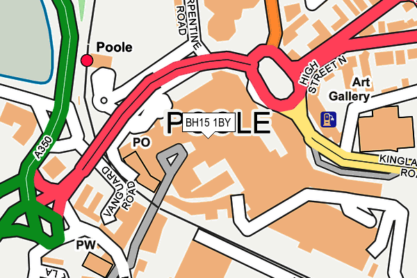 BH15 1BY map - OS OpenMap – Local (Ordnance Survey) BH15 1BY map - OS OpenMap – Local (Ordnance Survey)