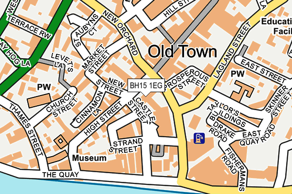 BH15 1EG map - OS OpenMap – Local (Ordnance Survey) BH15 1EG map - OS OpenMap – Local (Ordnance Survey)