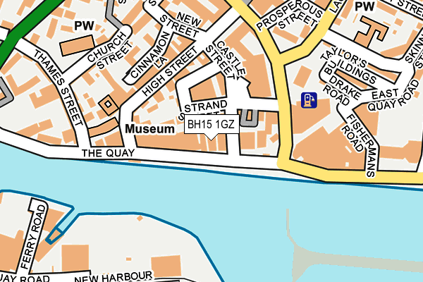 BH15 1GZ map - OS OpenMap – Local (Ordnance Survey) BH15 1GZ map - OS OpenMap – Local (Ordnance Survey)