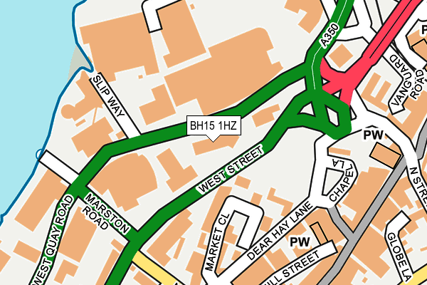 BH15 1HZ map - OS OpenMap – Local (Ordnance Survey) BH15 1HZ map - OS OpenMap – Local (Ordnance Survey)