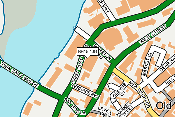 BH15 1JG map - OS OpenMap – Local (Ordnance Survey) BH15 1JG map - OS OpenMap – Local (Ordnance Survey)