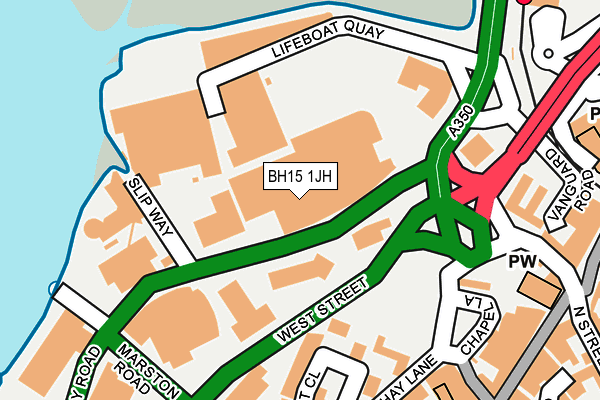 BH15 1JH map - OS OpenMap – Local (Ordnance Survey) BH15 1JH map - OS OpenMap – Local (Ordnance Survey)