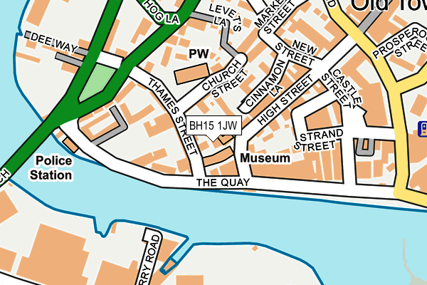 BH15 1JW map - OS OpenMap – Local (Ordnance Survey) BH15 1JW map - OS OpenMap – Local (Ordnance Survey)
