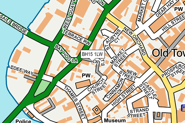 BH15 1LW map - OS OpenMap – Local (Ordnance Survey) BH15 1LW map - OS OpenMap – Local (Ordnance Survey)