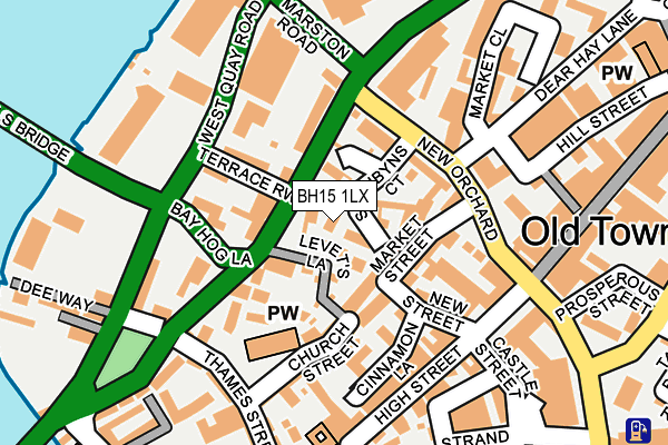 BH15 1LX map - OS OpenMap – Local (Ordnance Survey) BH15 1LX map - OS OpenMap – Local (Ordnance Survey)