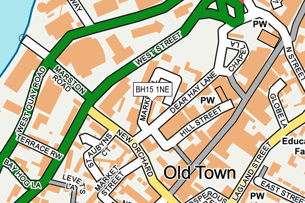BH15 1NE map - OS OpenMap – Local (Ordnance Survey) BH15 1NE map - OS OpenMap – Local (Ordnance Survey)
