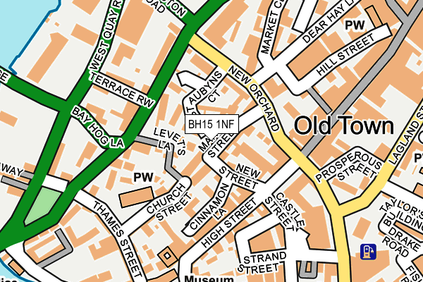 BH15 1NF map - OS OpenMap – Local (Ordnance Survey) BH15 1NF map - OS OpenMap – Local (Ordnance Survey)