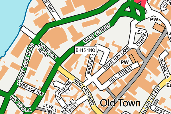 BH15 1NQ map - OS OpenMap – Local (Ordnance Survey) BH15 1NQ map - OS OpenMap – Local (Ordnance Survey)