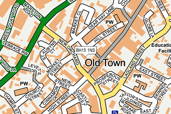 BH15 1NS map - OS OpenMap – Local (Ordnance Survey) BH15 1NS map - OS OpenMap – Local (Ordnance Survey)