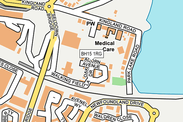 BH15 1RG map - OS OpenMap – Local (Ordnance Survey) BH15 1RG map - OS OpenMap – Local (Ordnance Survey)