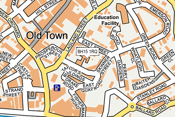 BH15 1RQ map - OS OpenMap – Local (Ordnance Survey) BH15 1RQ map - OS OpenMap – Local (Ordnance Survey)