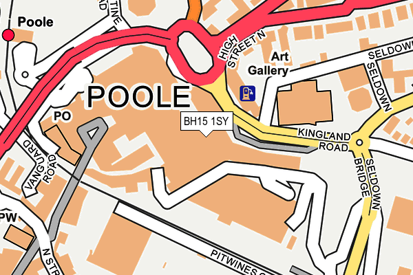 BH15 1SY map - OS OpenMap – Local (Ordnance Survey) BH15 1SY map - OS OpenMap – Local (Ordnance Survey)