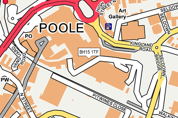 BH15 1TF map - OS OpenMap – Local (Ordnance Survey) BH15 1TF map - OS OpenMap – Local (Ordnance Survey)
