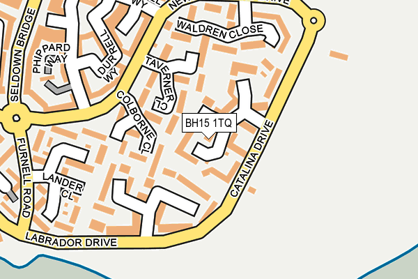BH15 1TQ map - OS OpenMap – Local (Ordnance Survey) BH15 1TQ map - OS OpenMap – Local (Ordnance Survey)