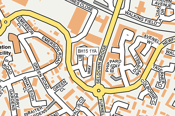 BH15 1YA map - OS OpenMap – Local (Ordnance Survey) BH15 1YA map - OS OpenMap – Local (Ordnance Survey)