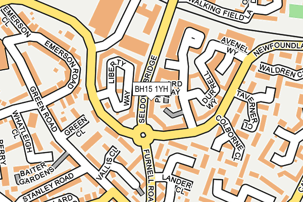 BH15 1YH map - OS OpenMap – Local (Ordnance Survey) BH15 1YH map - OS OpenMap – Local (Ordnance Survey)